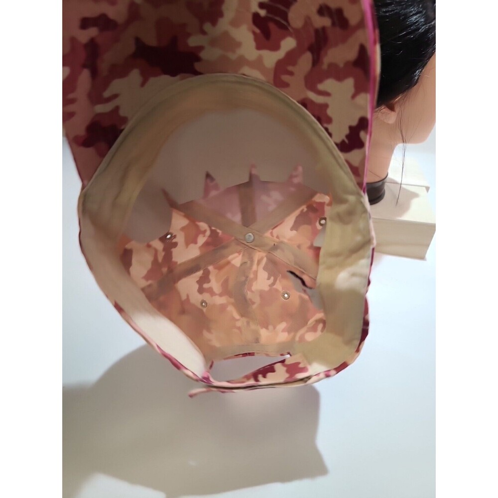 NWT Roma Italia Womens Pink Camo Hat Adjustable Baseball Cap Embroidered - Picture 9 of 11